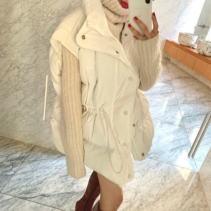 Fashion Solid Color Autumn And Winter Loose Vest Coat Sweater Suit Women