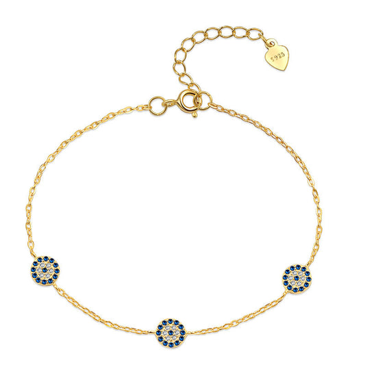 S925 Sterling Silver Light Luxury Full Diamond Bracelet