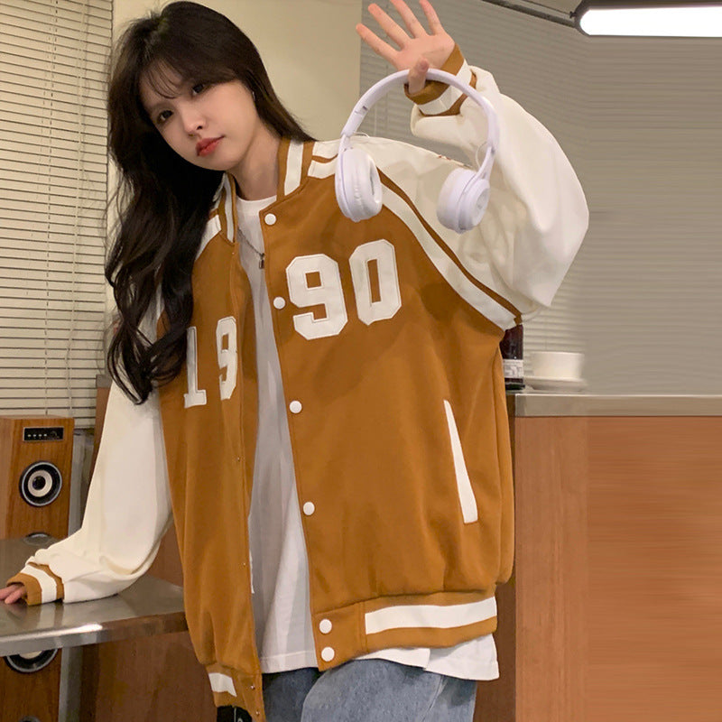 New Hip Hop Loose Plus Size Student Jacket BF Wind Jacket