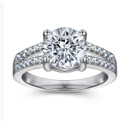 Tonglin 925 Silver Wedding Ring Simulated Wedding Trendsetter Fadeless