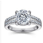 Tonglin 925 Silver Wedding Ring Simulated Wedding Trendsetter Fadeless