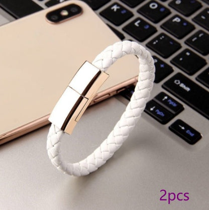 New Bracelet Charger USB Charging Cable Data Charging Cord For IPhone & Android  USB C Cable For Phone Micro Cable