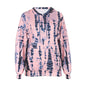 Long-Sleeved Plus Size Tie-Dye Printed Hooded Sweatshirt