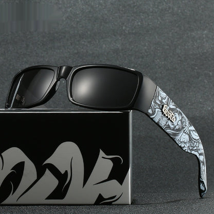 Fashion Brand Plaid Hip Hop Fashion West Coast Polarized Sunglasses