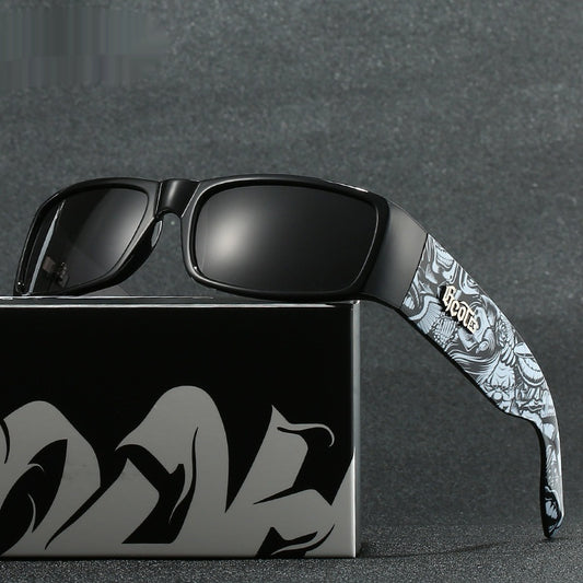 Fashion Brand Plaid Hip Hop Fashion West Coast Polarized Sunglasses