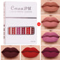6 Pieces Of Matte Non-stick Cup Waterproof Lipstick Long Lasting Lip Gloss