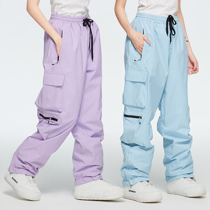 Winter Outdoor Windproof, Waterproof, And Insulated Thickened Ski Pants
