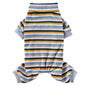 Fashion High Collar Striped Pet Dog Pajamas