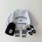 Infant & Toddler Casual Bright Alphabet Round Neck Sweatshirt
