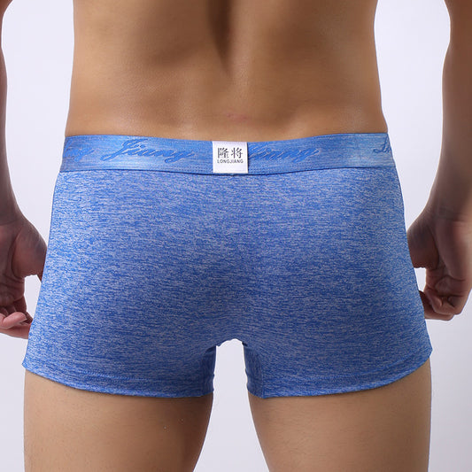 Boxer Shorts Mid Waist Trendy Young Men Boxer