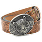 Personality Student Trendy Printing Engraving Smooth Buckle Knife Embossing Belt