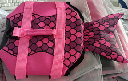Pet Life Jacket Shark Mermaid Swimsuit