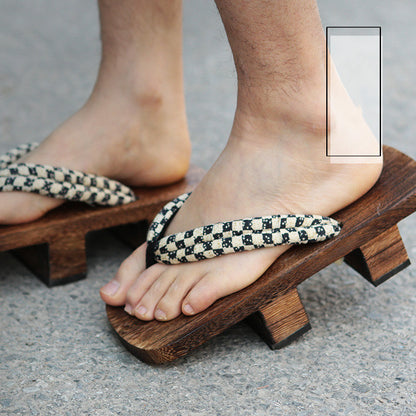 Clogs Men's Men's Cos Tong-burning Two-tooth Clogs Slippers