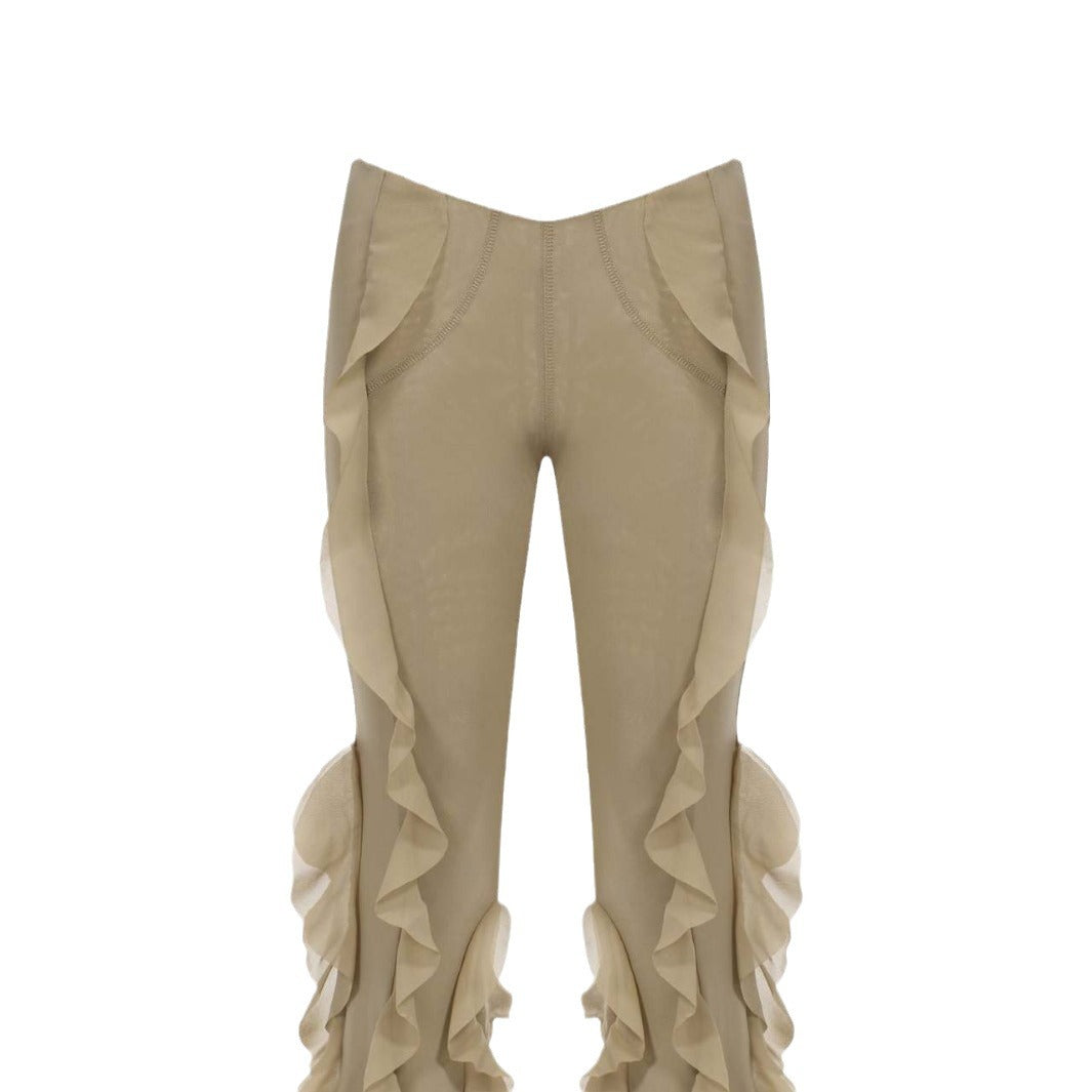 Ear Flying Pants Slim-fit Micro Flared Pants Women