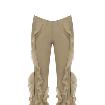 Ear Flying Pants Slim-fit Micro Flared Pants Women
