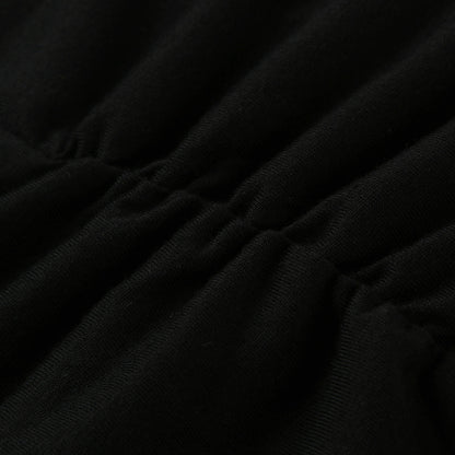 Spoof round neck maternity dress