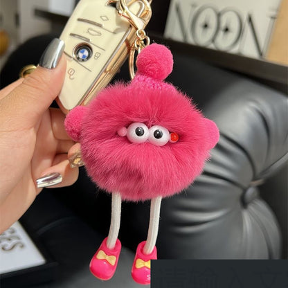 Long Feet Small Briquette Car Key Ring Pendant