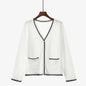 Knit sweater retro temperament blouse cardigan women
