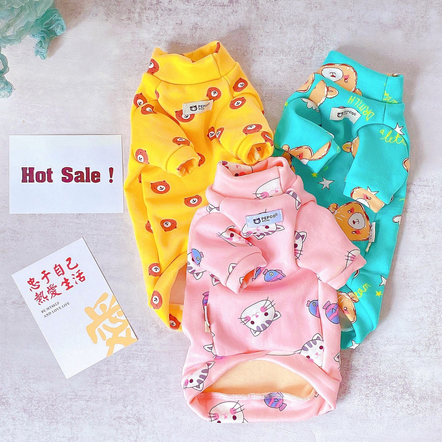 Milk Silk Cotton Soft Pet Home Clothes