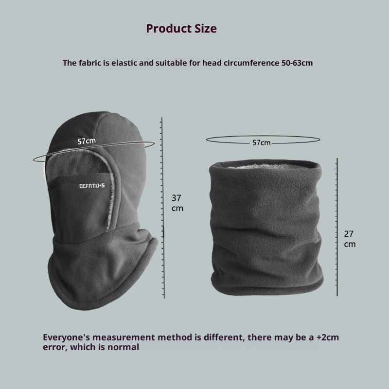 Hat Men's Winter Cycling Warm Artifact Windproof