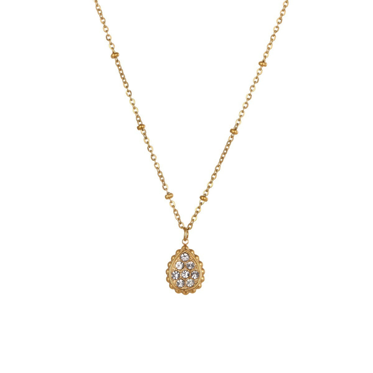 Star Moon Pendant Stainless Steel Necklace Neck Accessories