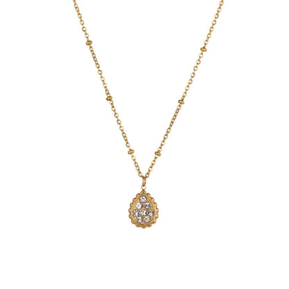 Star Moon Pendant Stainless Steel Necklace Neck Accessories