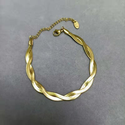 High-grade K Gold Cross Titanium Steel Necklace For Women