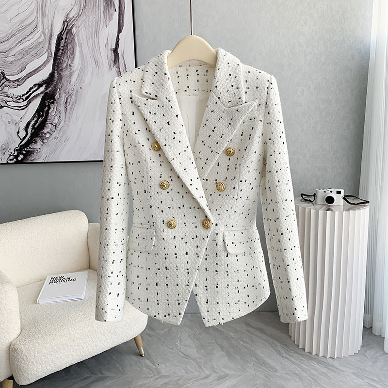 Plaid Suit Jacket For Women Korean Version