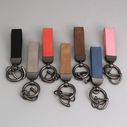 Suede Car Hardware Anti-lost Keychain