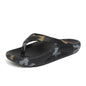 Flip-flops Men Wear Sandy Beach Platform Outside And Step On Shit