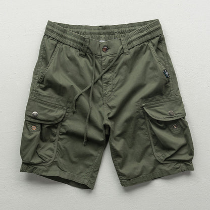 Summer Multi-pocket Workwear Shorts For Men