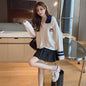 Two-piece sweater pleated skirt