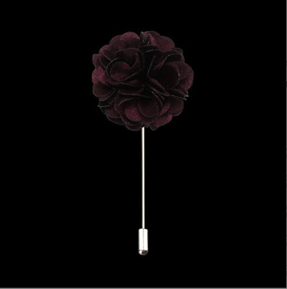 Fashion Men Suit Accessories Floral Brooch