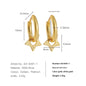 925 Sterling Silver Earrings Female Five-pointed Star Light Luxury