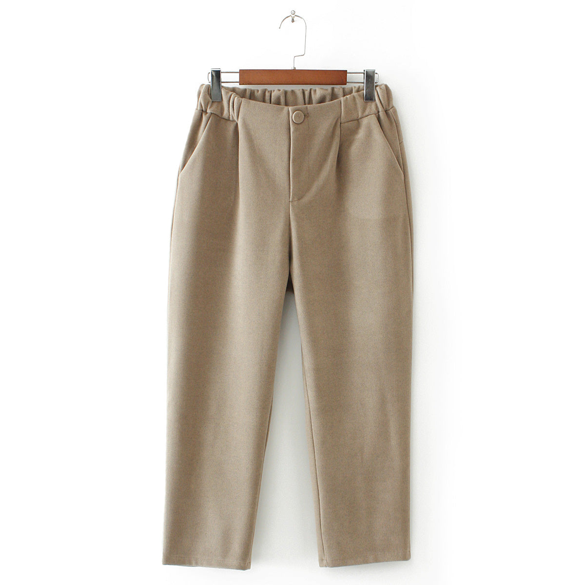 Cropped pants plus size woolen harem pants