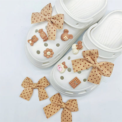 New Style Cave Shoes Accessories Shoes Flower Diy Bow Decoration