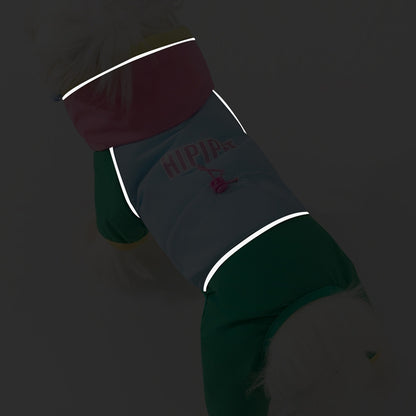 Waterproof 4-Leg Dog Jumpsuit With Hood, New Release Pet Outdoor Raincoat For Hiking & Travel