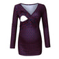 Maternity shirt breastfeeding top