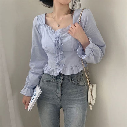 Retro Minority Simple Blouse For Women