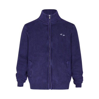 Cardigan Zipper Turtleneck Knitting Sweater