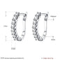 Women's Fashion K Gold Diamond Earrings