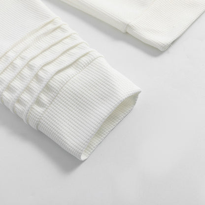 Men's Long-sleeved Shoulder Pleated Sweater
