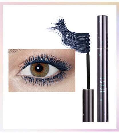 Color Mascara, Waterproof, Long, Thick And Curling, Easy To Remove Makeup