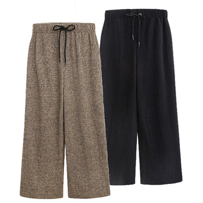 Plus Fat Plus Size Woolen Wide-leg Pants Spring And Autumn