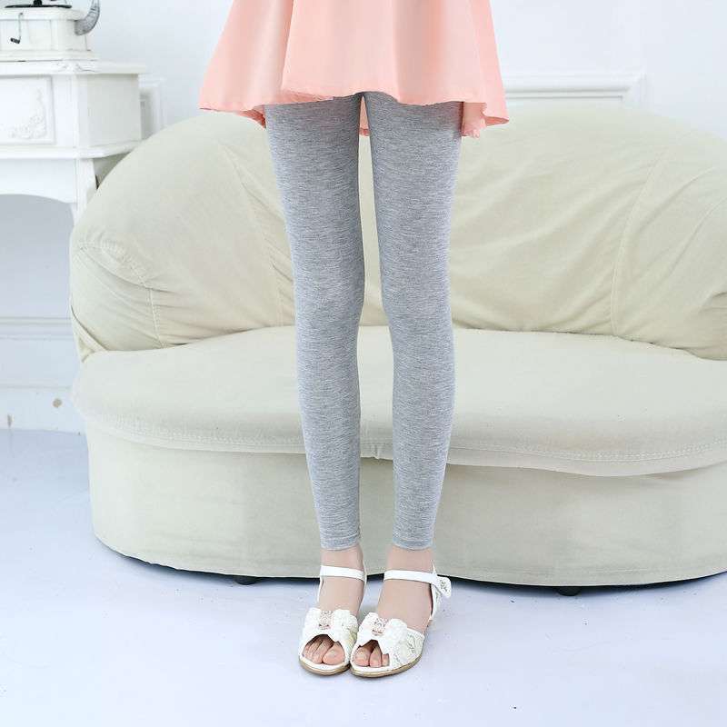 Girls' Leggings Summer Thin Modal Baby Nine-point Pants Stretch Middle And Big Kids
