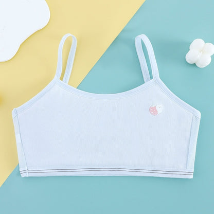Developmental Girl Bra Adolescent Quilted Cotton Underwear