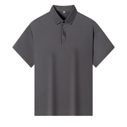 Men's High-end Casual Comfortable Solid Color Short-sleeved Top