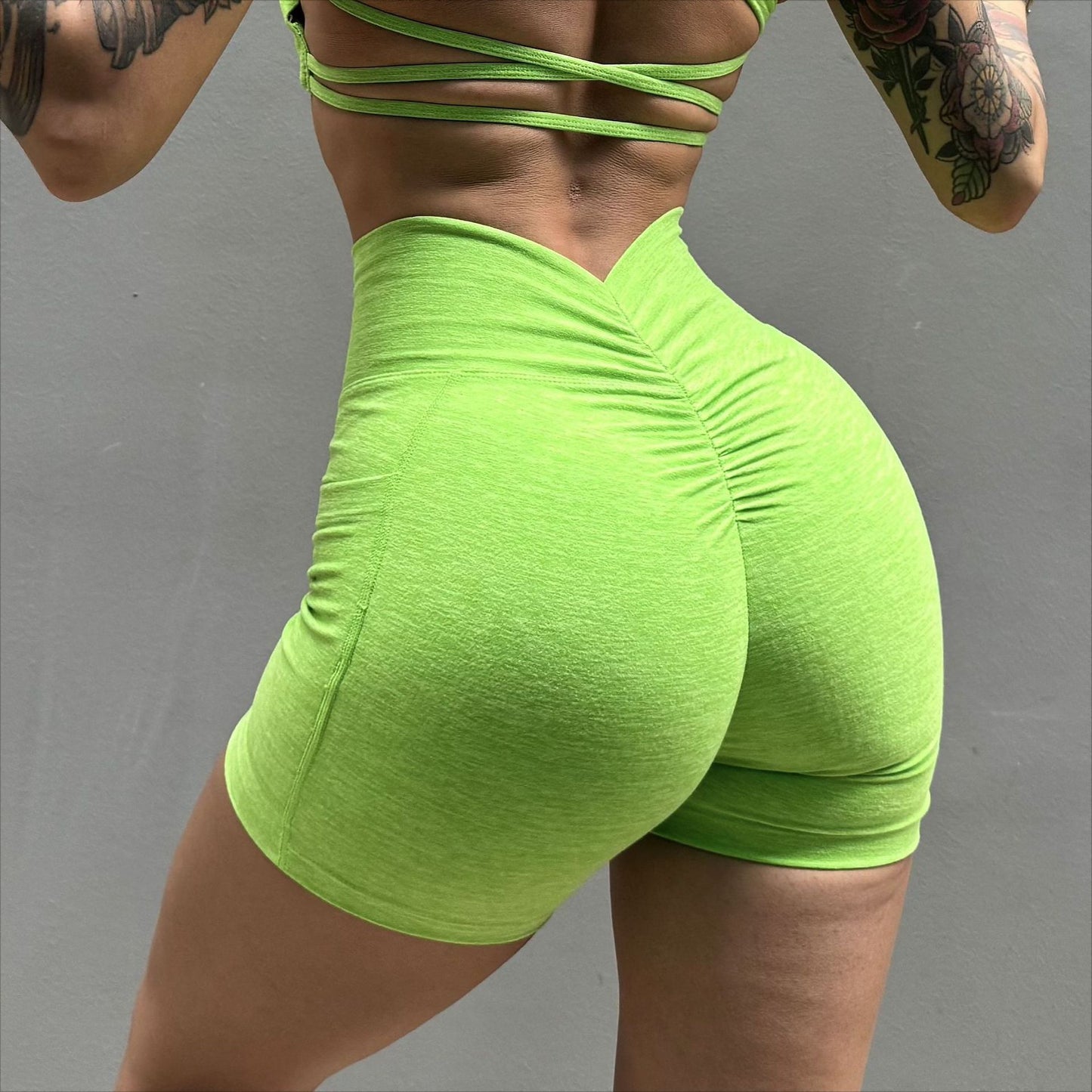 Brushed Fitness Yoga Shorts Women