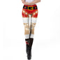 Women Christmas Digital Print Tight Leggings