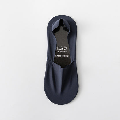 Socks Shallow Mouth Invisible Seamless Low Cut Pure Cotton Bottom Ice Silk
